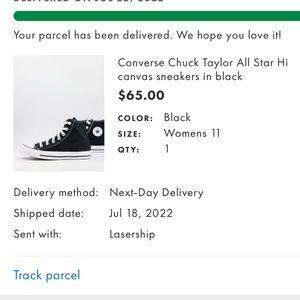 Brand new never work black converse